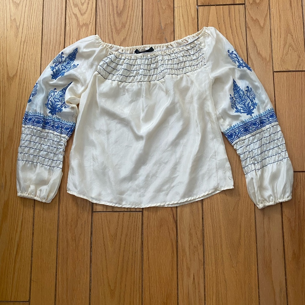 Anthropologie silk blouse